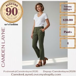 Tommy Hilfiger Olive Cropped Pants